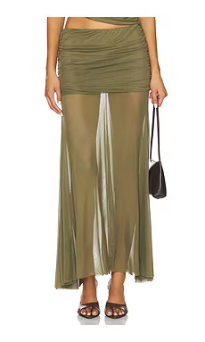 Amanda Uprichard Leo Skirt in Ponderosa from Revolve.com | Revolve Clothing (Global)