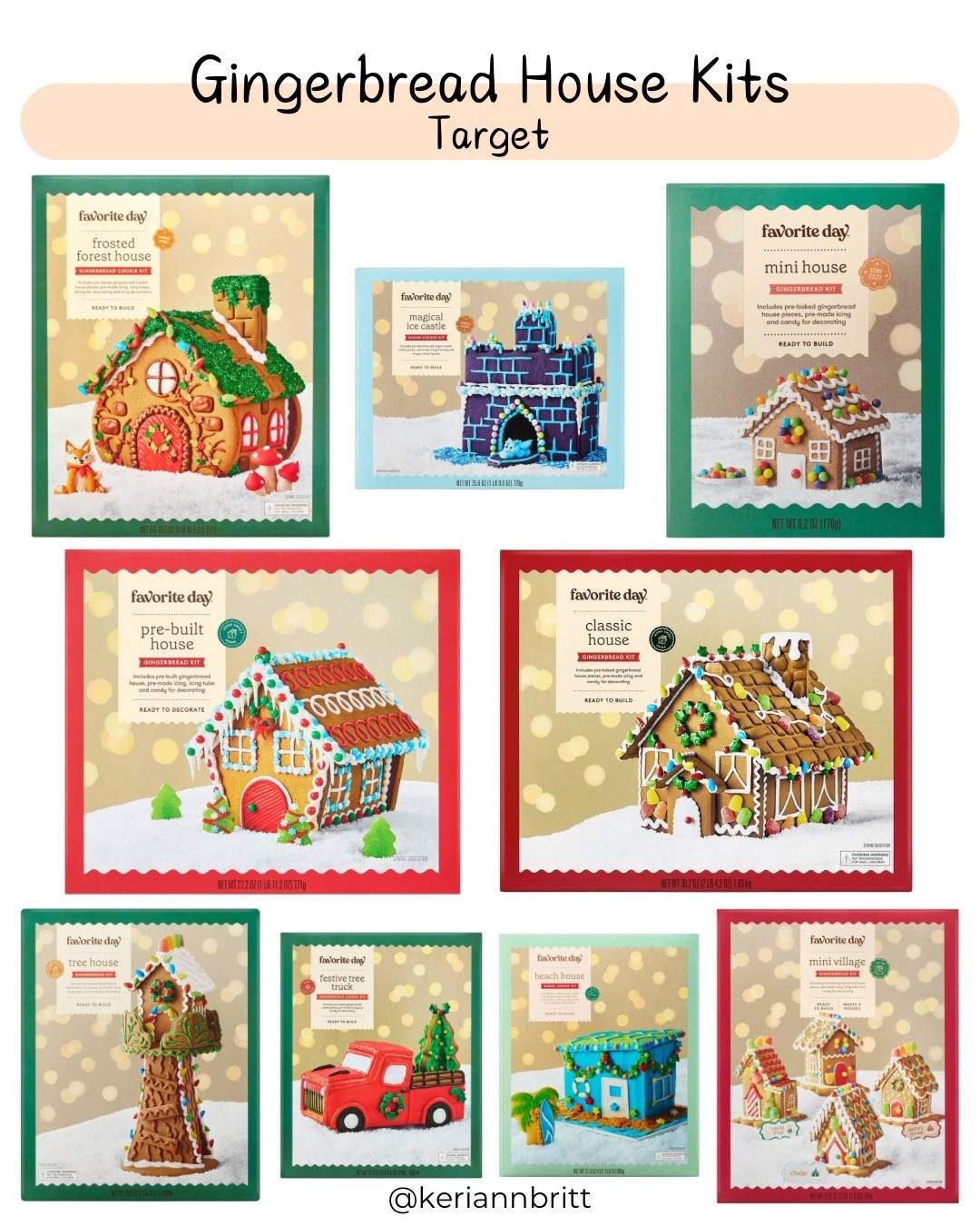 Gingerbread House Kits

Favorite day / target holiday / Christmas baking / gingerbread kits 

#LTKSeasonal #LTKfoodie #LTKHoliday