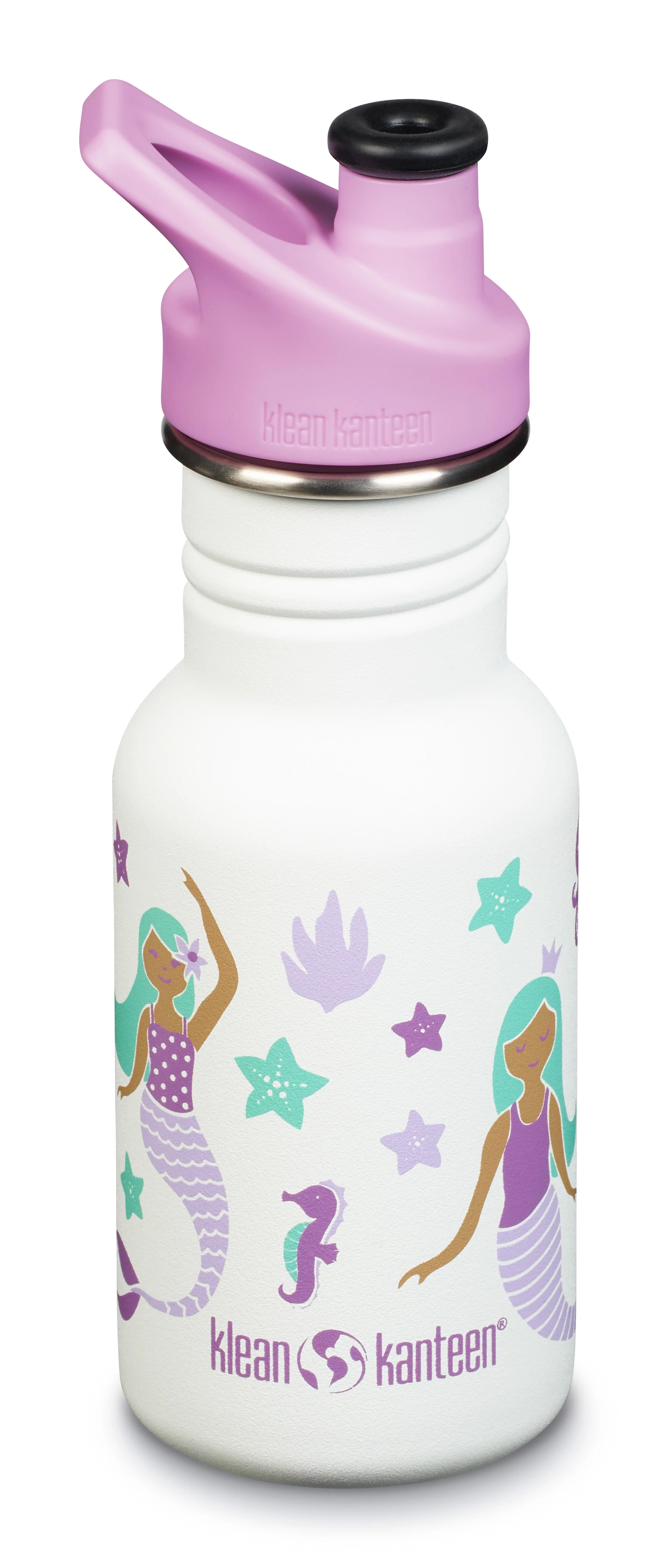 Klean Kanteen 12 fl oz Stainless Steel Kid Water Bottle Sport Cap Mermaids | Walmart (US)