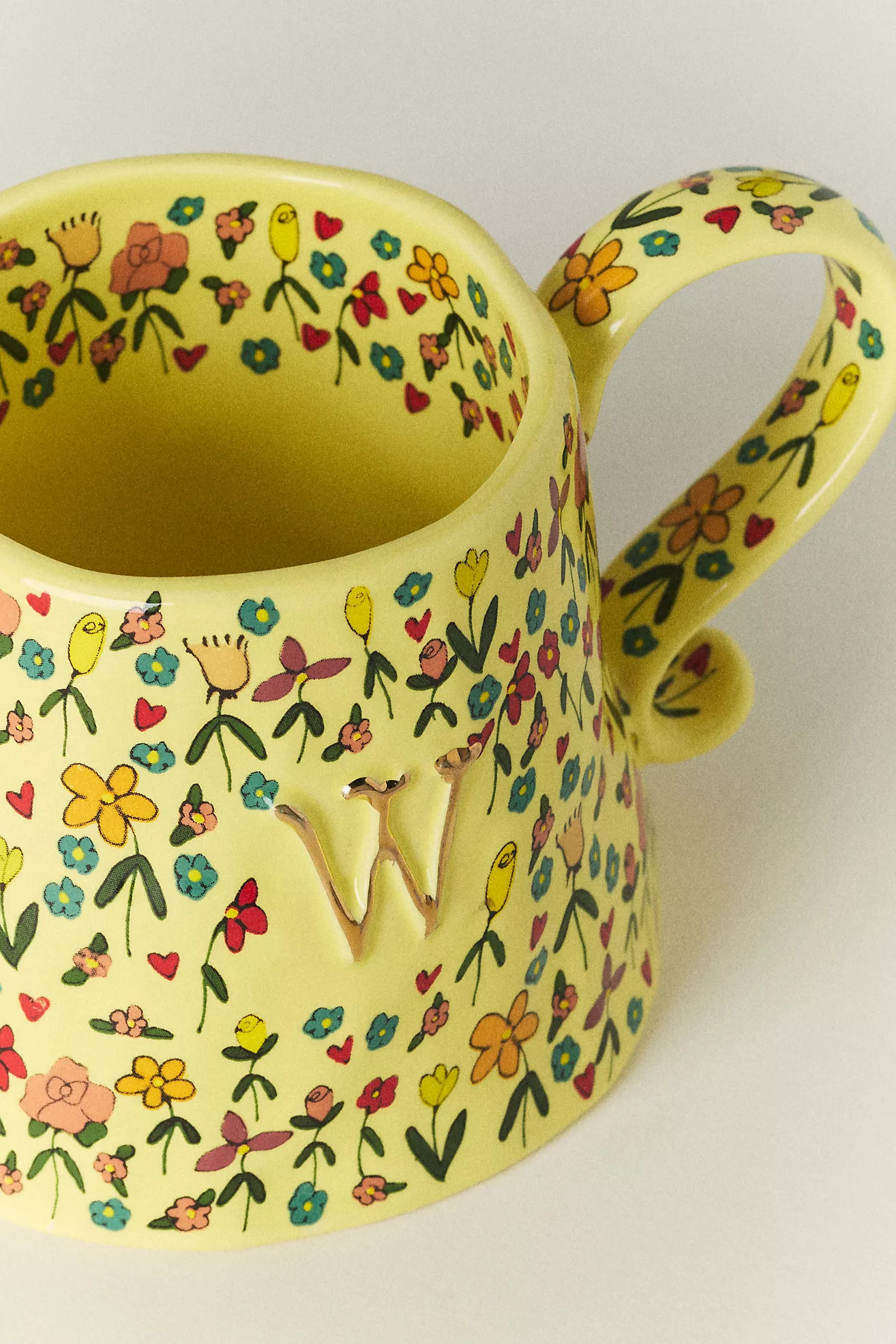 The Mud Fairy Stoneware Monogram Mug | Anthropologie (US)