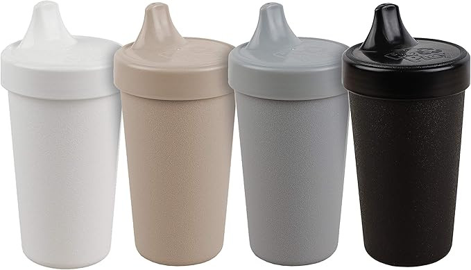 RE-PLAY 4pk - 10 oz. No Spill Sippy Cups for Baby, Toddler, and Child Feeding in White, Grey, Bla... | Amazon (US)