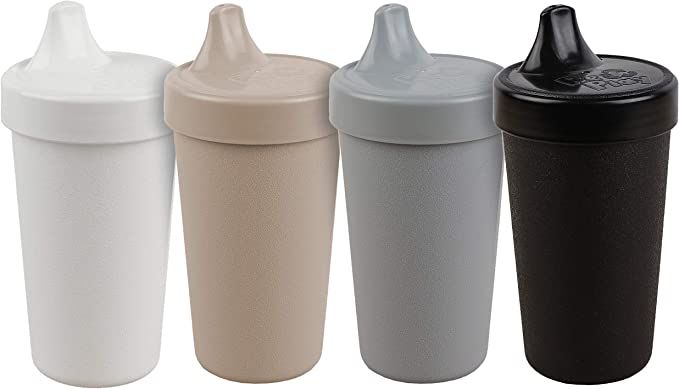 RE-PLAY 4pk - 10 oz. No Spill Sippy Cups for Baby, Toddler, and Child Feeding in White, Grey, Bla... | Amazon (US)