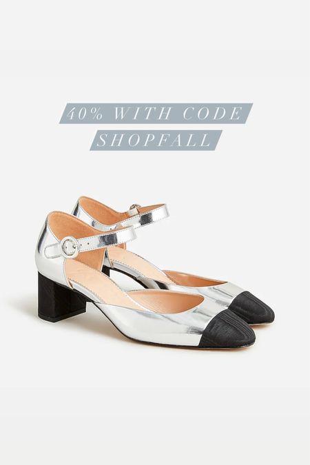 40% off select items at J. Crew with code SHOPFALL! Pieces are marked. These fabulous shoes are included

#LTKshoecrush #LTKsalealert #LTKstyletip