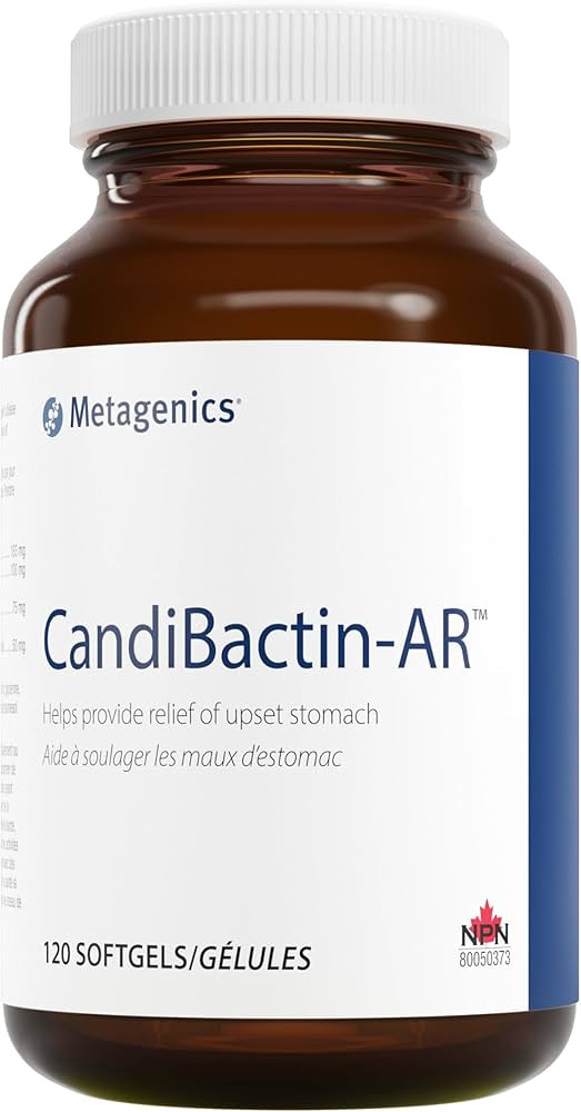 Metagenics - CandiBactin-AR - Upset Stomach Relief with Thyme and Oregano Essential Oil, Sage and... | Amazon (CA)