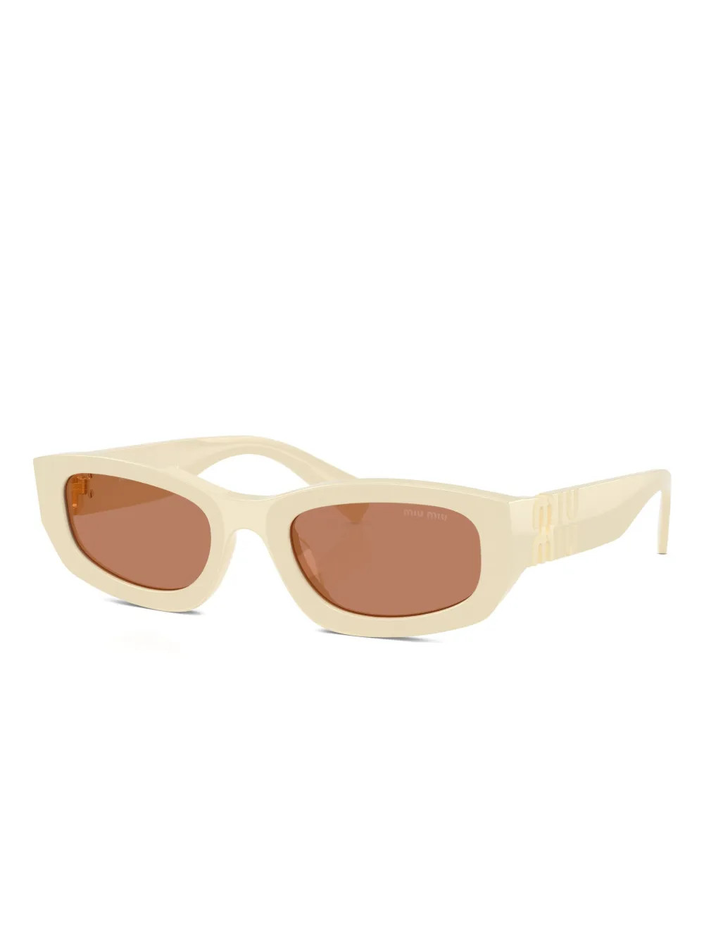 Miu Miu Eyewear geometric-frame Sunglasses | Neutrals | FARFETCH AU | Farfetch Global