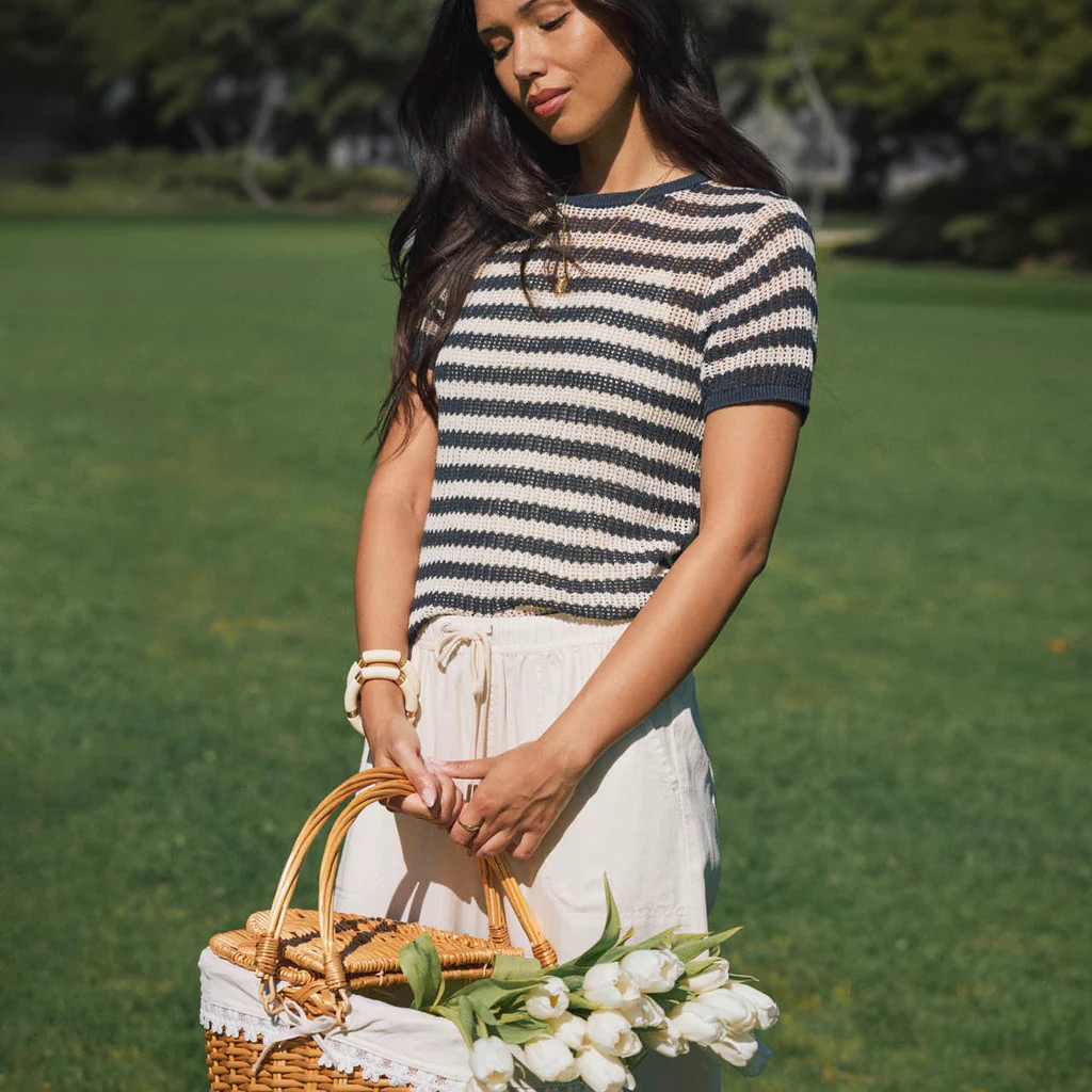 Yasmine Short Sleeve Sweater | Splendid