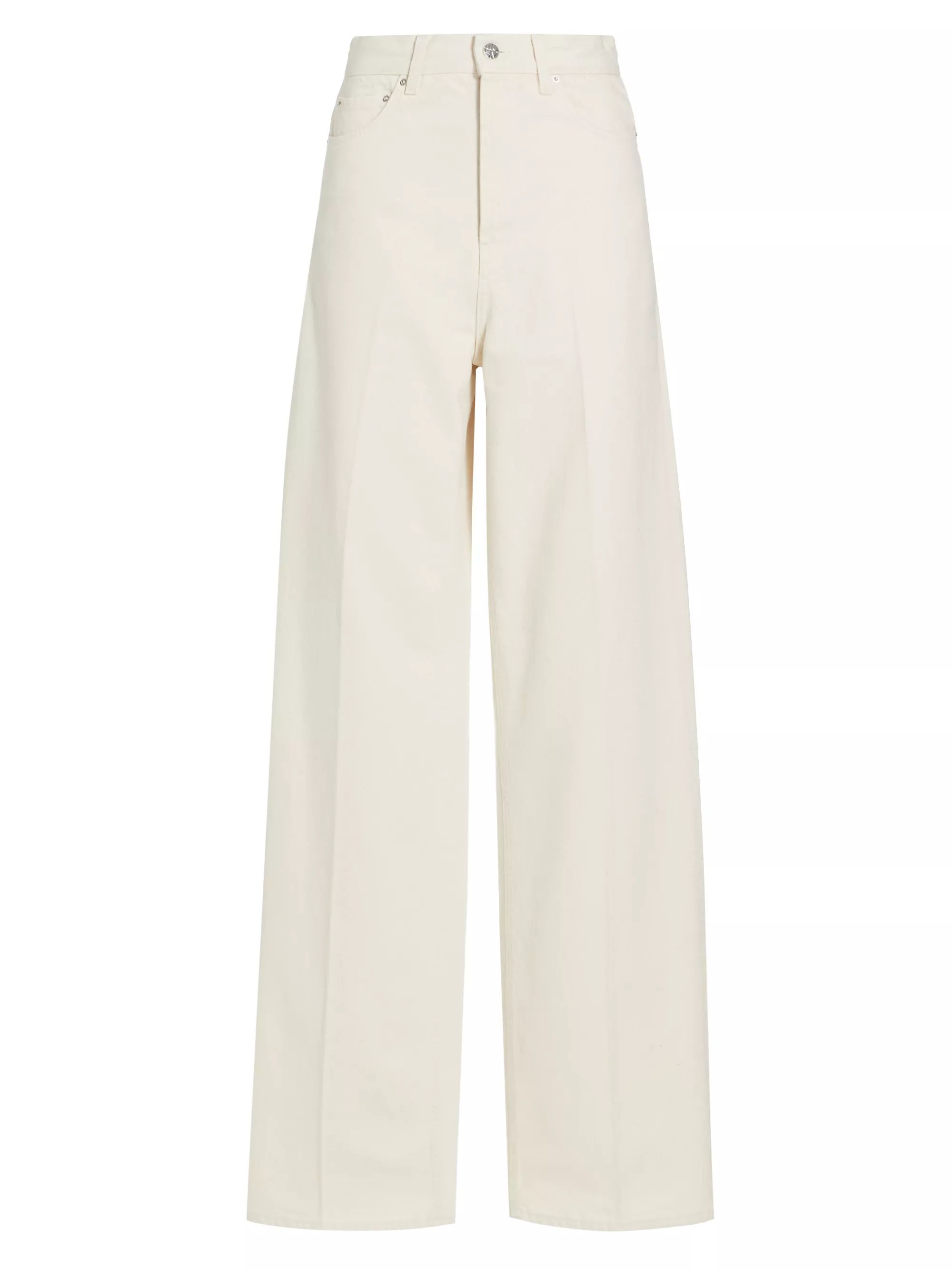 Shop Toteme High-Rise Wide-Leg Jeans | Saks Fifth Avenue | Saks Fifth Avenue