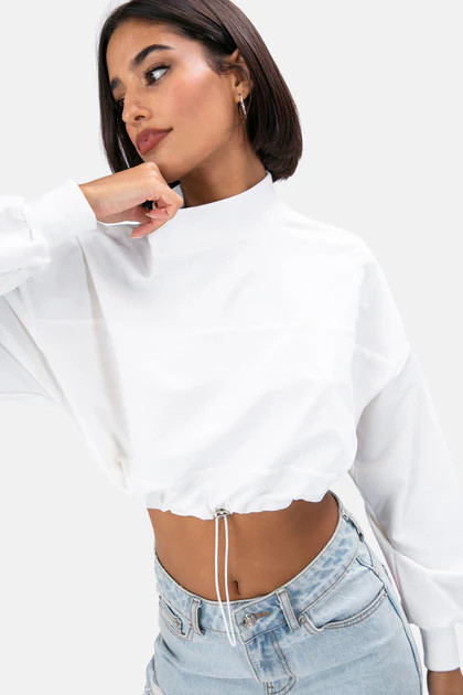 Warren Cropped Sweatshirt | ADIKA