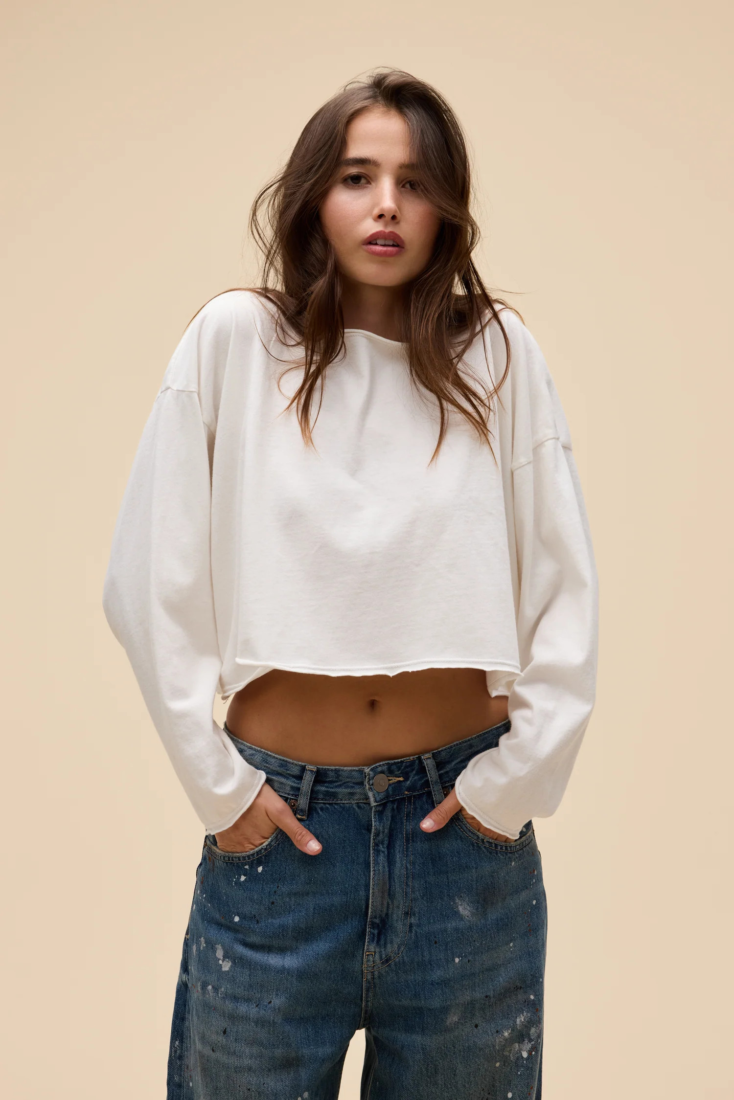 Solid Off-The-Shoulder Long Sleeve | Daydreamer