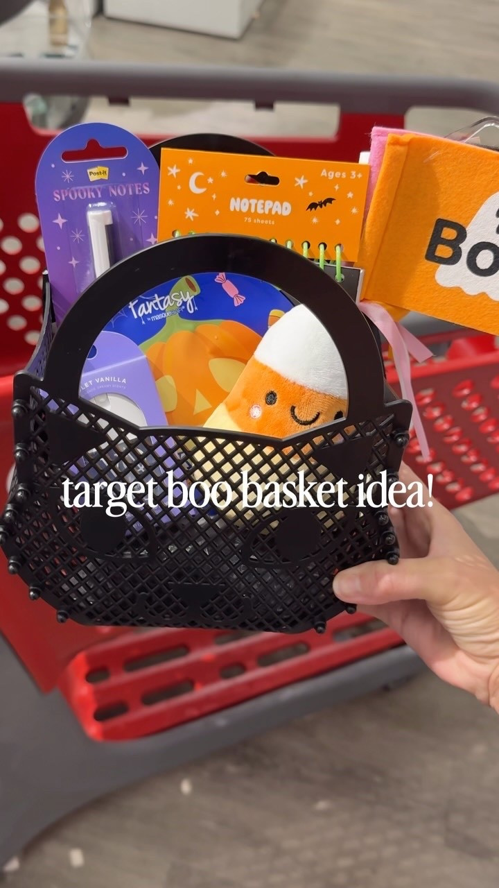 Easy Target boo basket idea! 🎃🕸️🕷️ Follow + comment “SHOP” for a link! (make sure you’re following to receive it) ✨ & if you love Holiday finds and gift ideas, follow along for more!

#Targetpartner #ltk  #targetstyle #shoppingvlog #newattarget