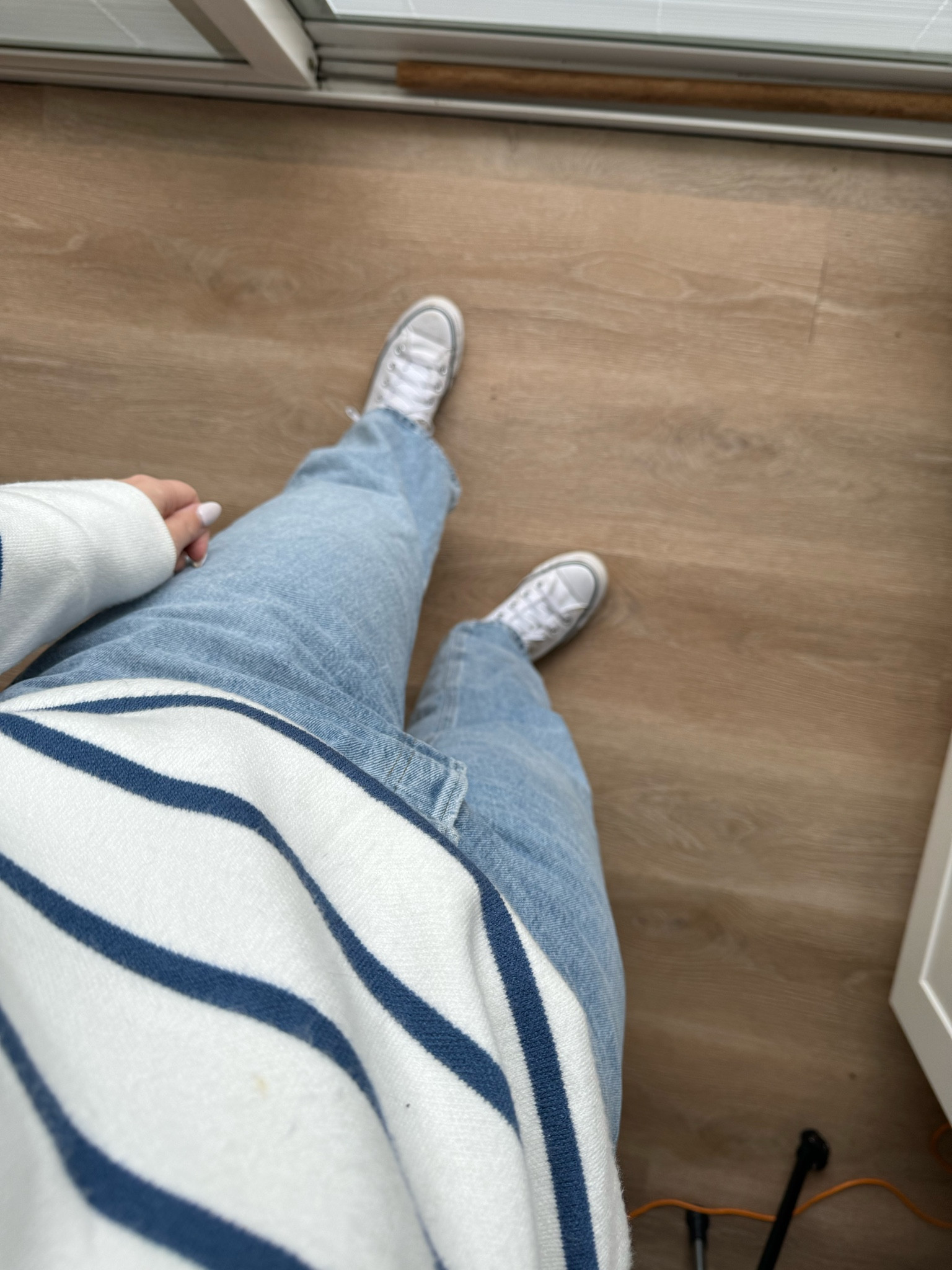 Pretty much the only jeans I wear these days! So comfy and love the wash. They run big so size down at least 1 size 