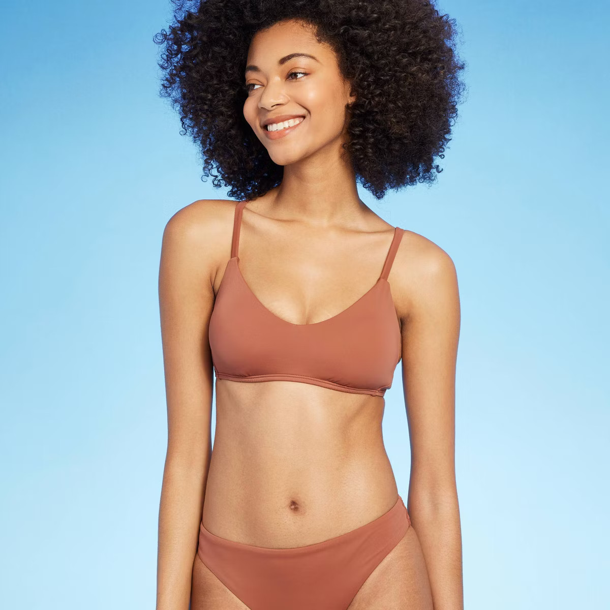 Women's V-Neck Scoop Bralette Bikini Top - Shade & Shore™ | Target
