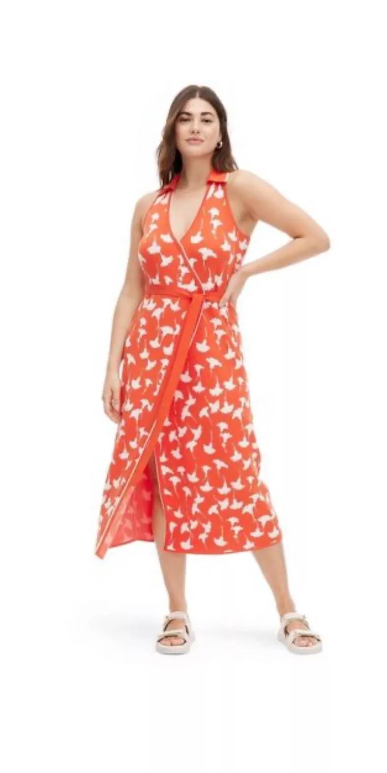 DVF Diane Von Furstenberg x Target Midi Collared Sleeveless Ginkgo Wrap M  | eBay | eBay US