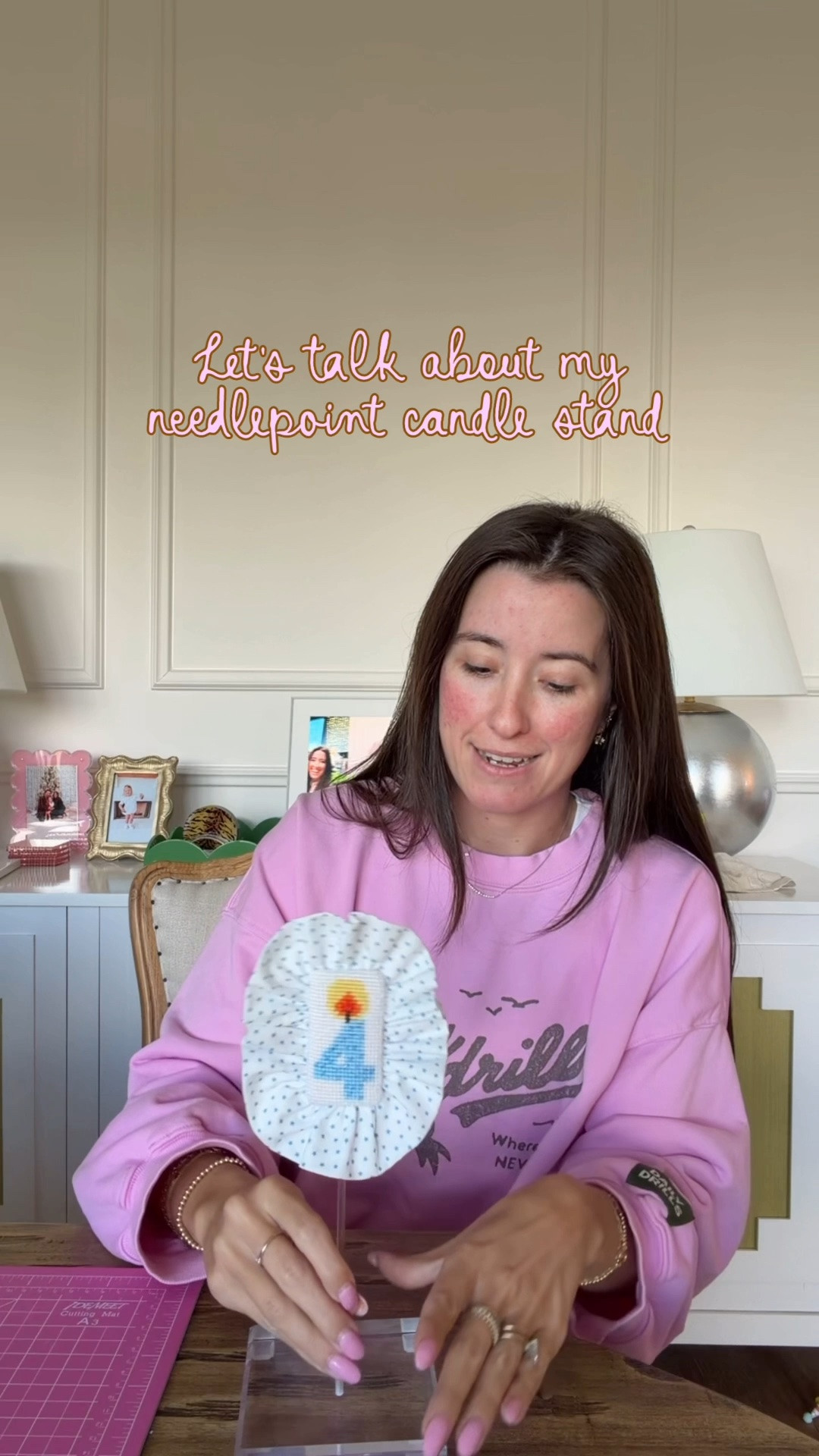 Needlepoint finishing | acrylic stand | acrylic ornament stand

#LTKstorytime #LTKvlog #LTKHome