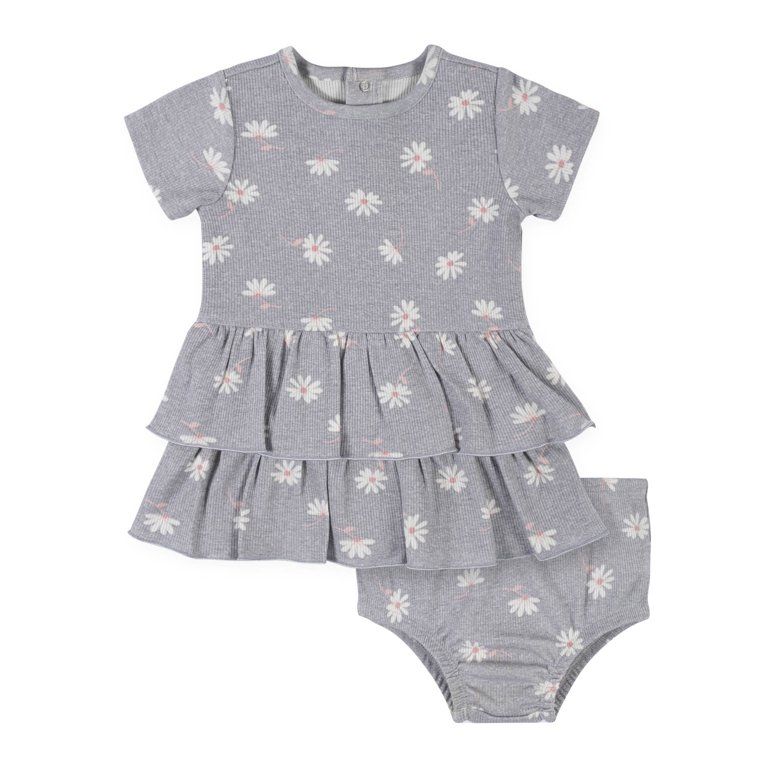 Modern Moments by Gerber Baby Girls Dress & Diaper Cover, -Piece, (0-3 Months - 24 Months) | Walmart (US)