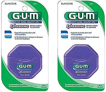 Amazon.com: GUM Expanding Floss - 30 m - 2 pk: Health & Personal Care | Amazon (US)