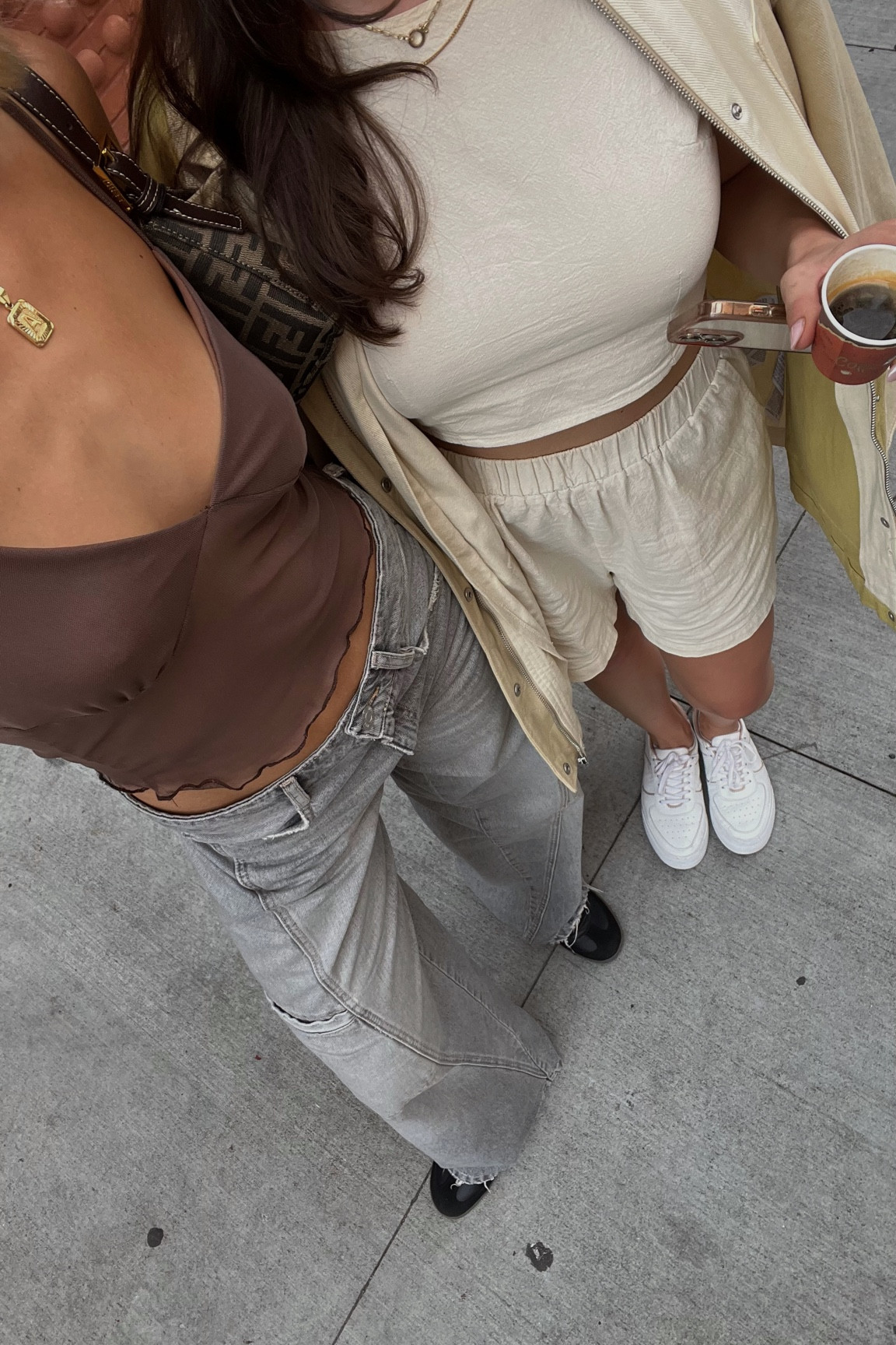 tank: amazon wearing size small
denim: from Zara (linked similar, rec sizing up for baggy fit)
sneakers: black sambas 
#newyorkoutfit #streetstyle 