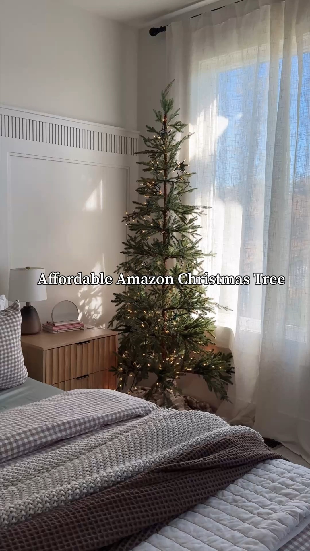 The cutest, affordable bedroom Christmas tree! I knew we needed a tree in here that was not too large since this room does not have a lot of extra space, I loved the natural look of this Amazon tree! 

Details: 7ft Alpine Fur No Lights (I added ones I already owned)

Also linking my gingham bedding and nightstands that I love so much!

Amazon home, amazon finds, Christmas decor, holiday decor, amazon Christmas, Christmas tree, bedding, bedroom decor


#LTKHome