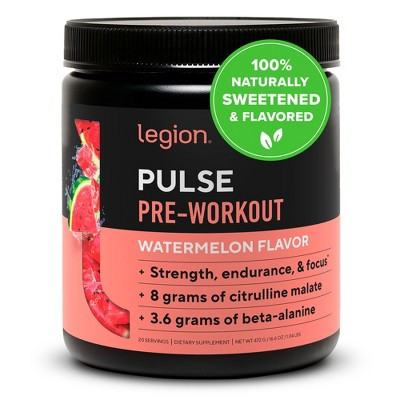 Legion Pulse Natural Pre-Workout Supplement - 20 Servings (Watermelon) | Target