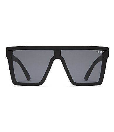 Quay Australia Hindsight Oversized Square Sunglasses - Black Smoke | Dillards