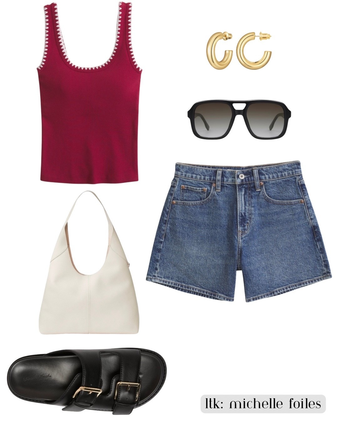 It’s time to start thinking SUMMER!

Easy everyday summer outfit 🤍❤️
A red knit tank + denim shorts is one of those combos that always works. I paired it with chunky sandals, gold hoops, and an oversized tote for an effortless casual look.

#ltkstyle #ltkunder100 #ltkfashion #ltkoutfit #casualoutfit #summerstyle #denimshorts #everydaystyle #ltkfinds #neutralstyle


#LTKootd #LTKSpringSale #LTKSaleAlert