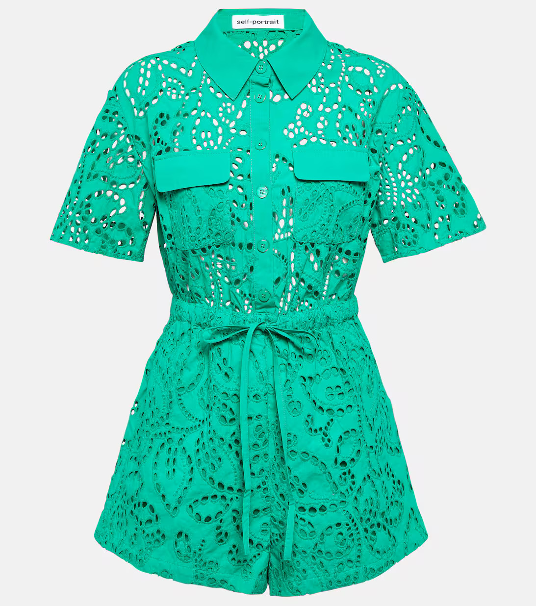 Broderie anglaise cotton playsuit | Mytheresa (INTL)