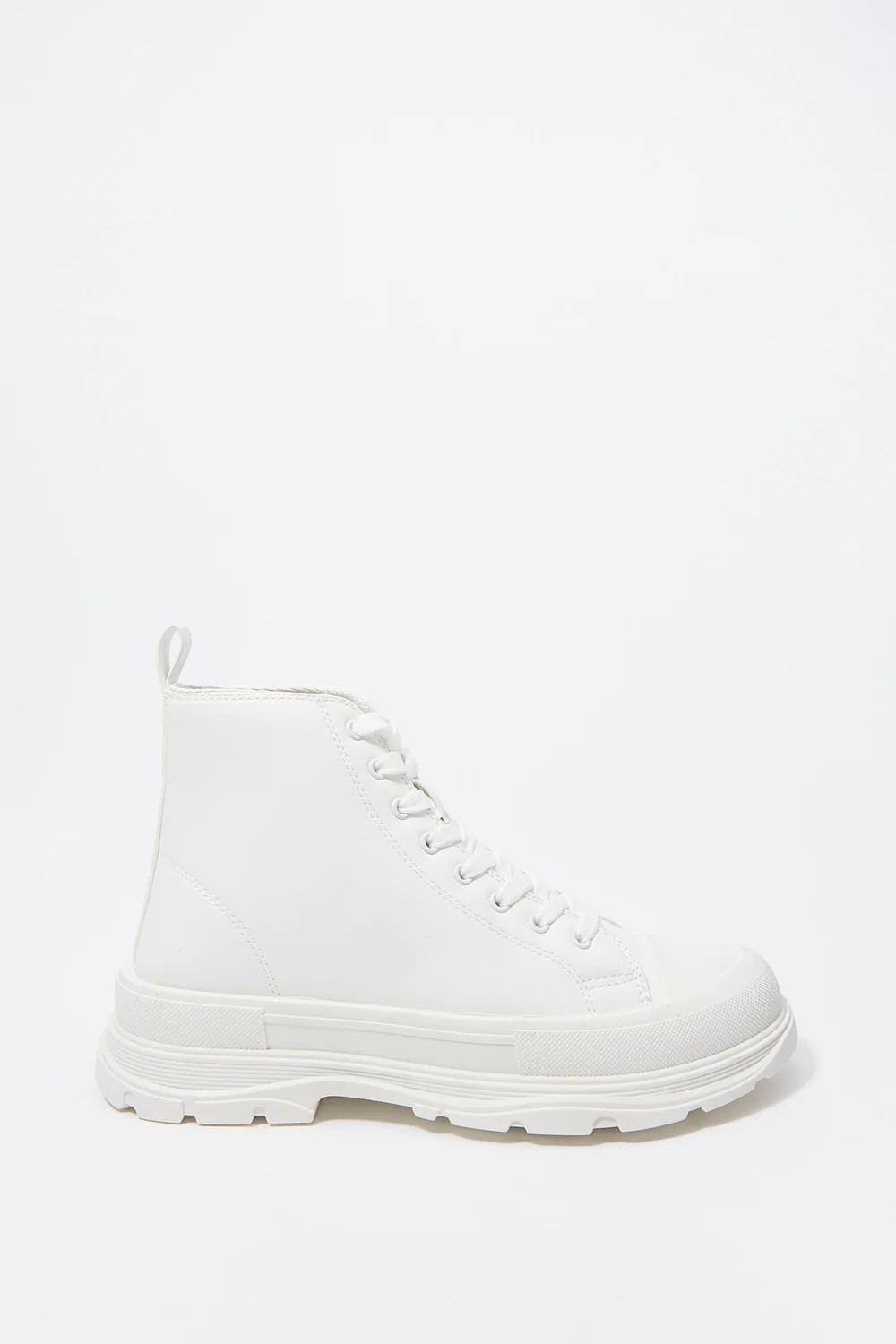 Lace-Up High Top Athletic Sole Boot | Charlotte Russe