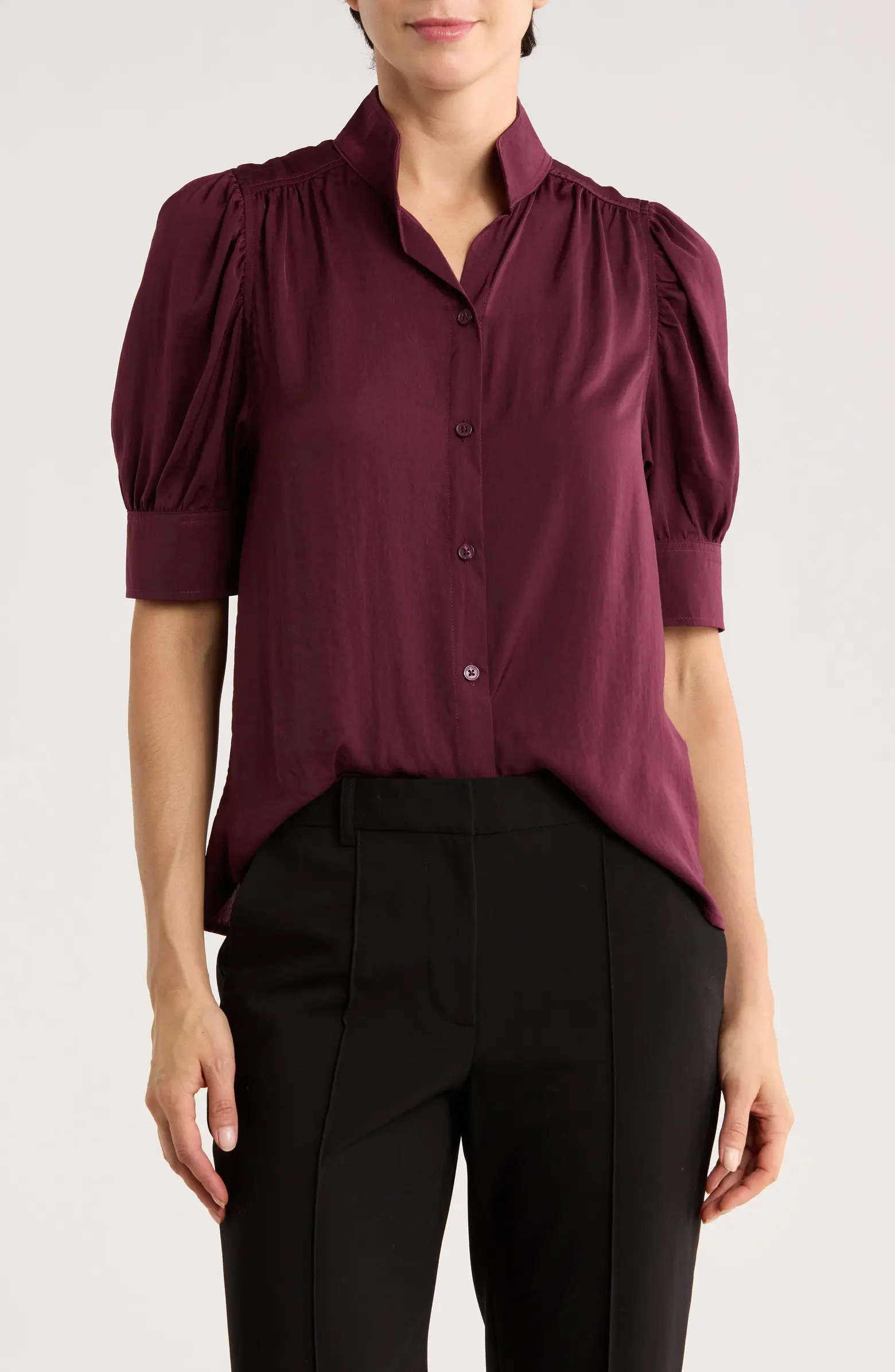 Puff Short Sleeve Button-Up Shirt | Nordstrom Rack
