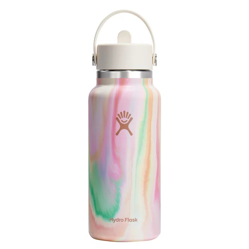 Hydro Flask 32 oz Sugar Crush Wide Flex Straw Cap LE Water Bottle - Thermos/Cups &koozies at Academy Sports | Academy Sports + Outdoors