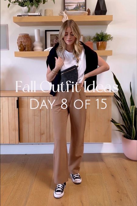 Fall outfit ideas day 8 of 15 
Top size small 
Sweater size small 
Bottoms size 26 tall 