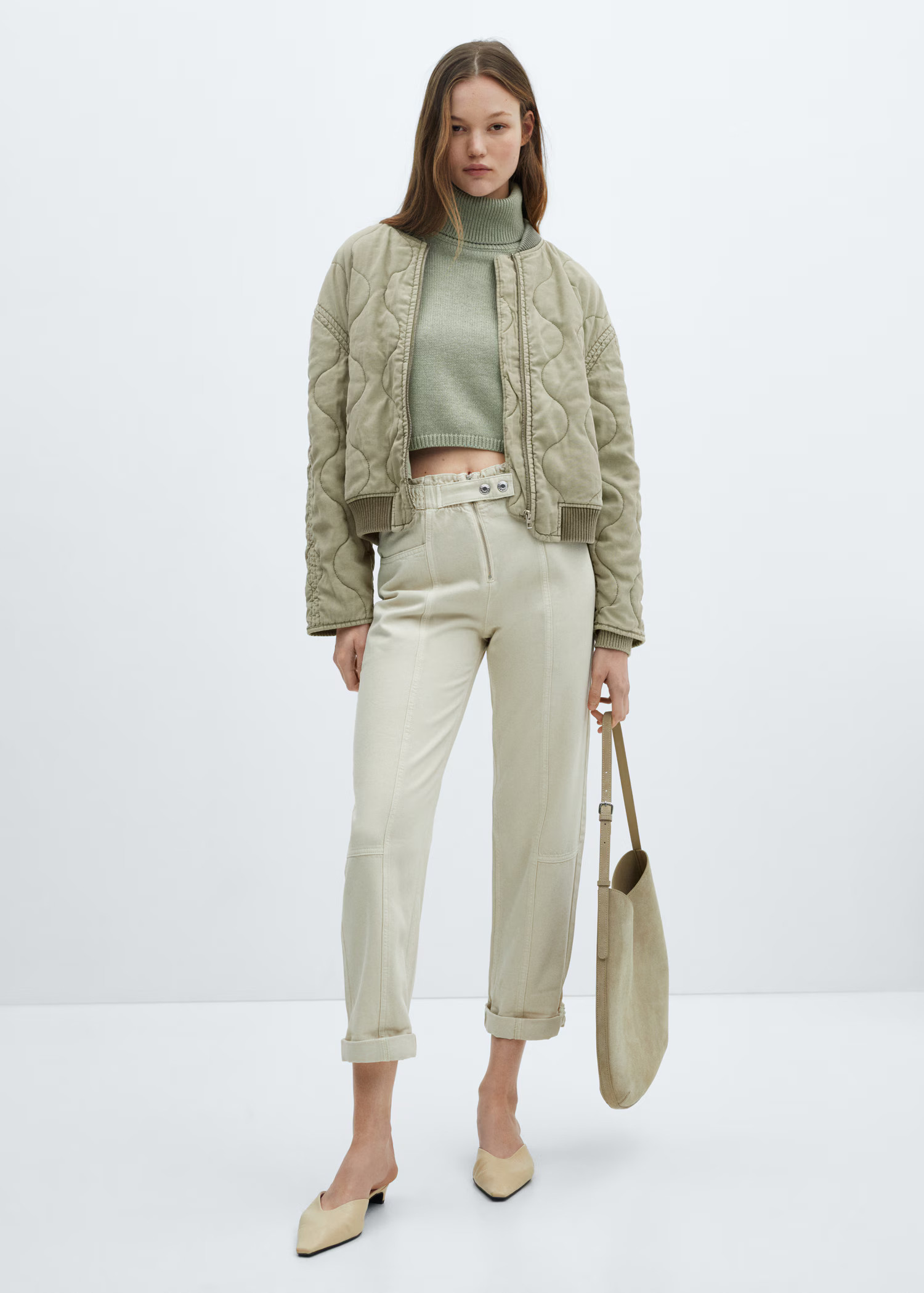Quilted bomber jacket | MANGO (UK)
