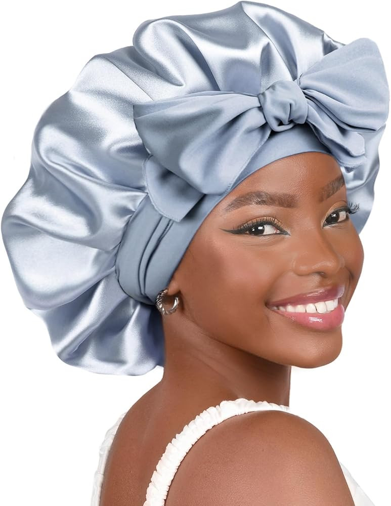 YANIBEST Adjustable Satin Bonnet for Sleeping Women Double Layer Hair Wrap Reduce Friction Preven... | Amazon (US)