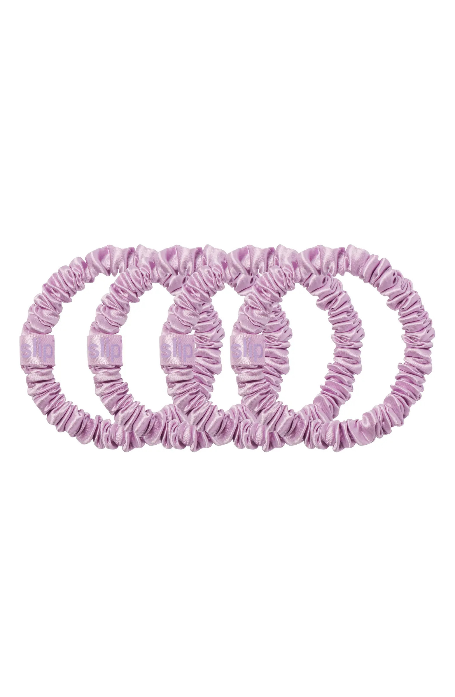 Pure Silk 4-Pack Skinny Scrunchies: Wildflower | Nordstrom