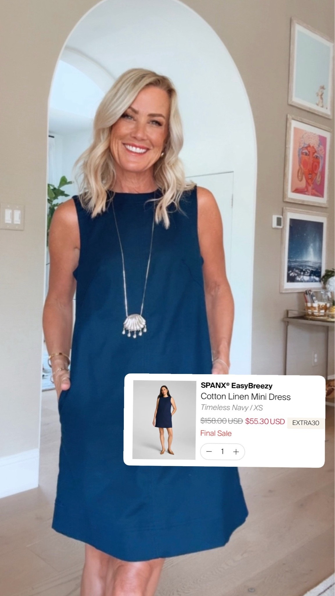 Crazy good spank sale… Plus an extra 30% off! 

Dress: xs￼

#LTKOver40 #LTKSaleAlert