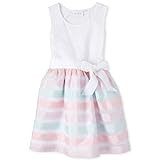 The Children's Place Girls' Sleeveless Pleated Dress, Whisperpnk, X-Large (14) | Amazon (US)