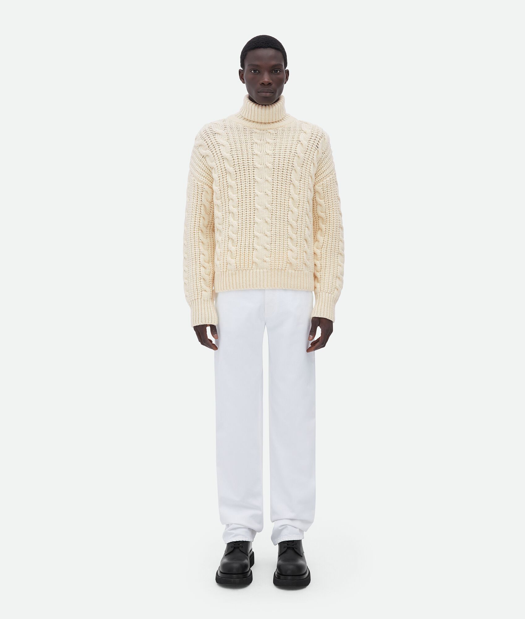 wool cable knit jumper | Bottega Veneta