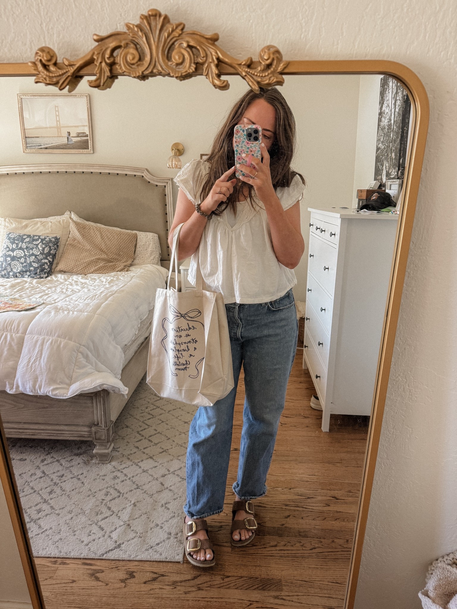 Loving this cute outfit from my latest Nuuly box! The jeans are SO cute and comfy!! The perfect lucky baggy fit without being sloppy. Just right. 👌🏻 

#LTKFindsUnder100 #LTKFindsUnder50 #LTKSaleAlert