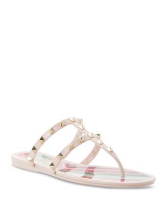 Women's Pyramid Studded Strappy Thong Sandals | Bloomingdale's (US)