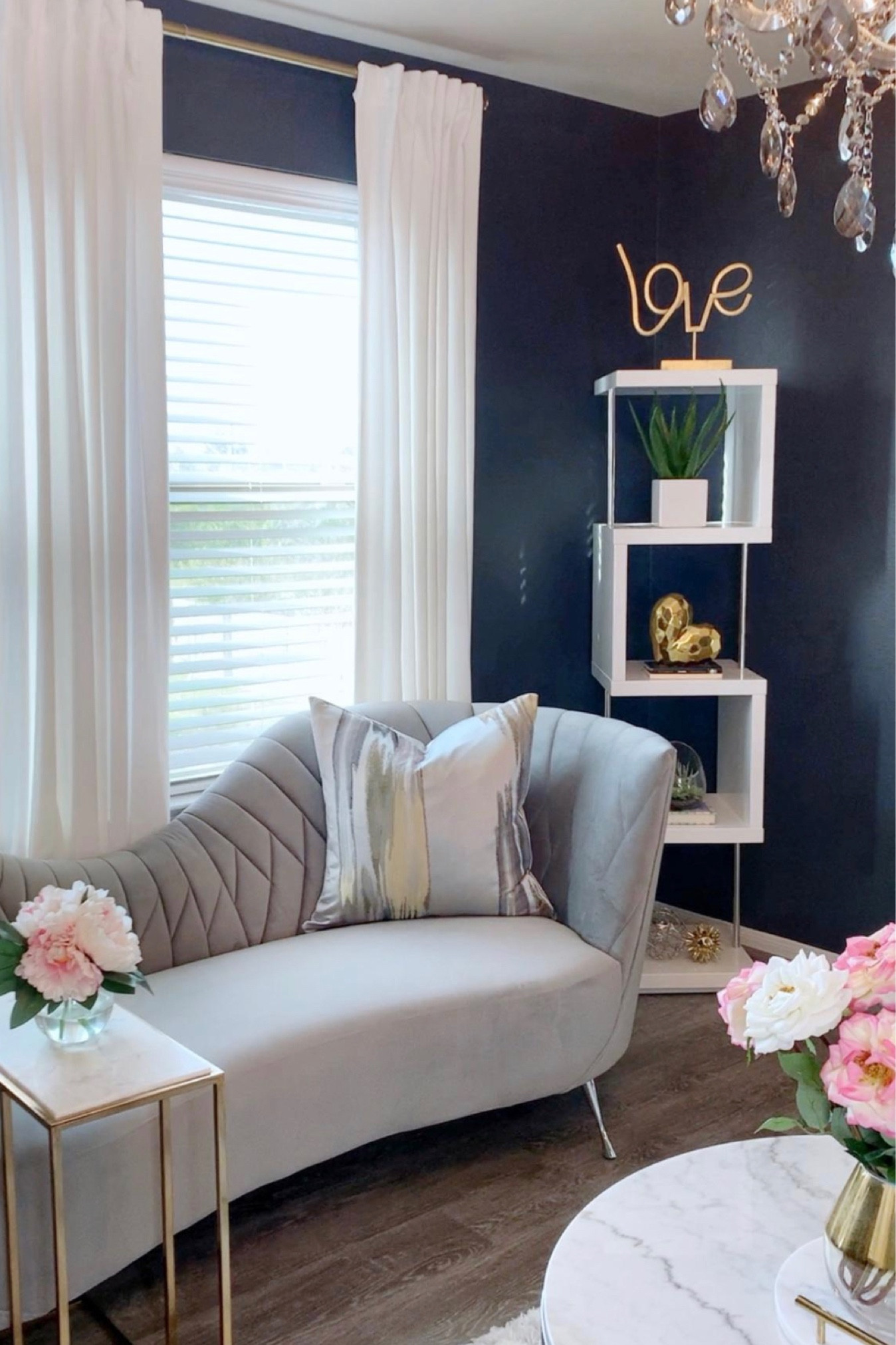 Have a sitting room of small living room? Here’s an idea for you #homedecor #couches #sofas #coffeetable #bookshelf #chandelier 

#LTKSeasonal #LTKhome #LTKsalealert