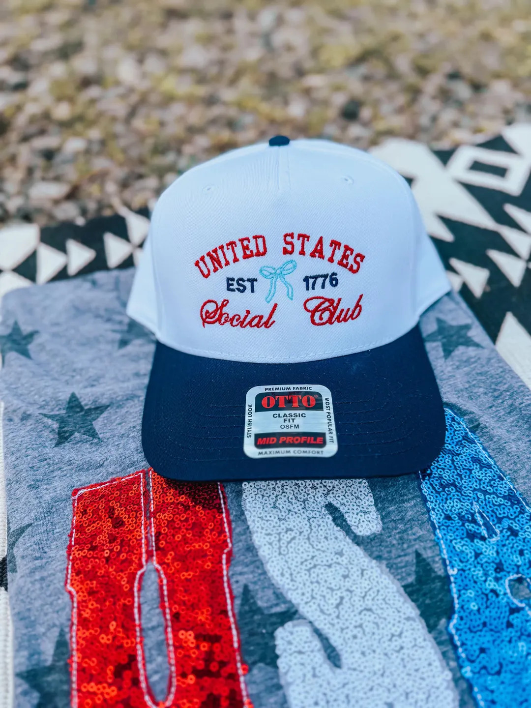 4th of July Embroidered Trucker Hat / United States Social Club / Summer Embroidered Trucker Hat ... | Etsy (US)