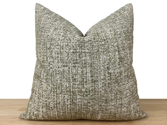 Neutral Textured Pillow Cover, Euro Sham Cover, Beige Brown  Cotton Thick Fabric, Neutral Pillow ... | Etsy (US)