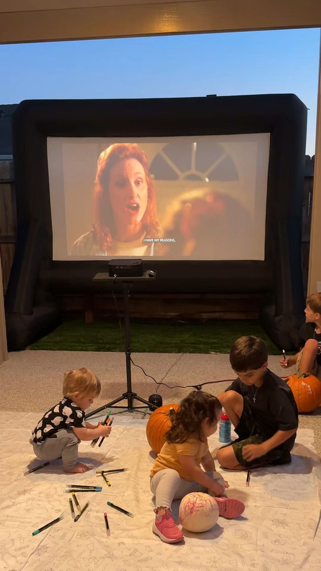 Outdoor movie night! Projector & screen set up🎃🍂

#LTKFamily #LTKHoliday #LTKGiftGuide