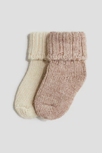 H & M - Wool-Blend Socks - Beige | H&M (US + CA)