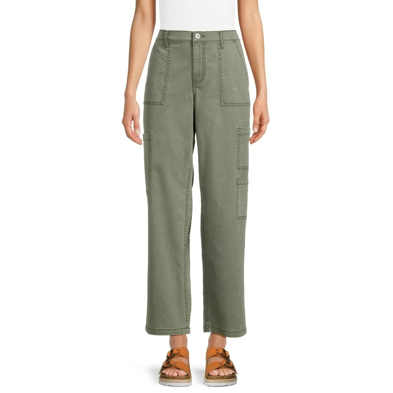No Boundaries Juniors' Wide Leg Cargo Jeans, Sizes XS-XXXL | Walmart (US)