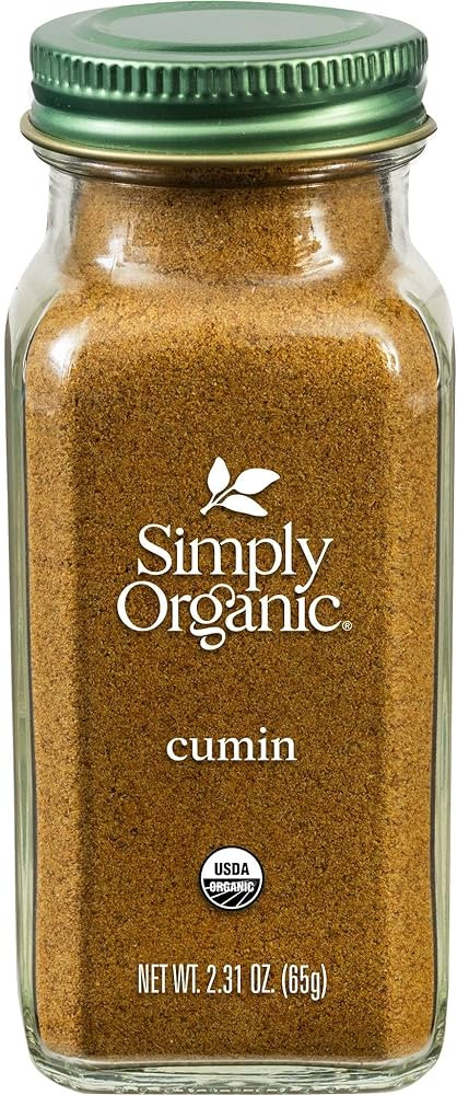 Simply Organic Ground Cumin Seed, 2.31 Ounce Glass Jar, Rich, Warm, Complex Earthy Spice Flavor, ... | Amazon (US)