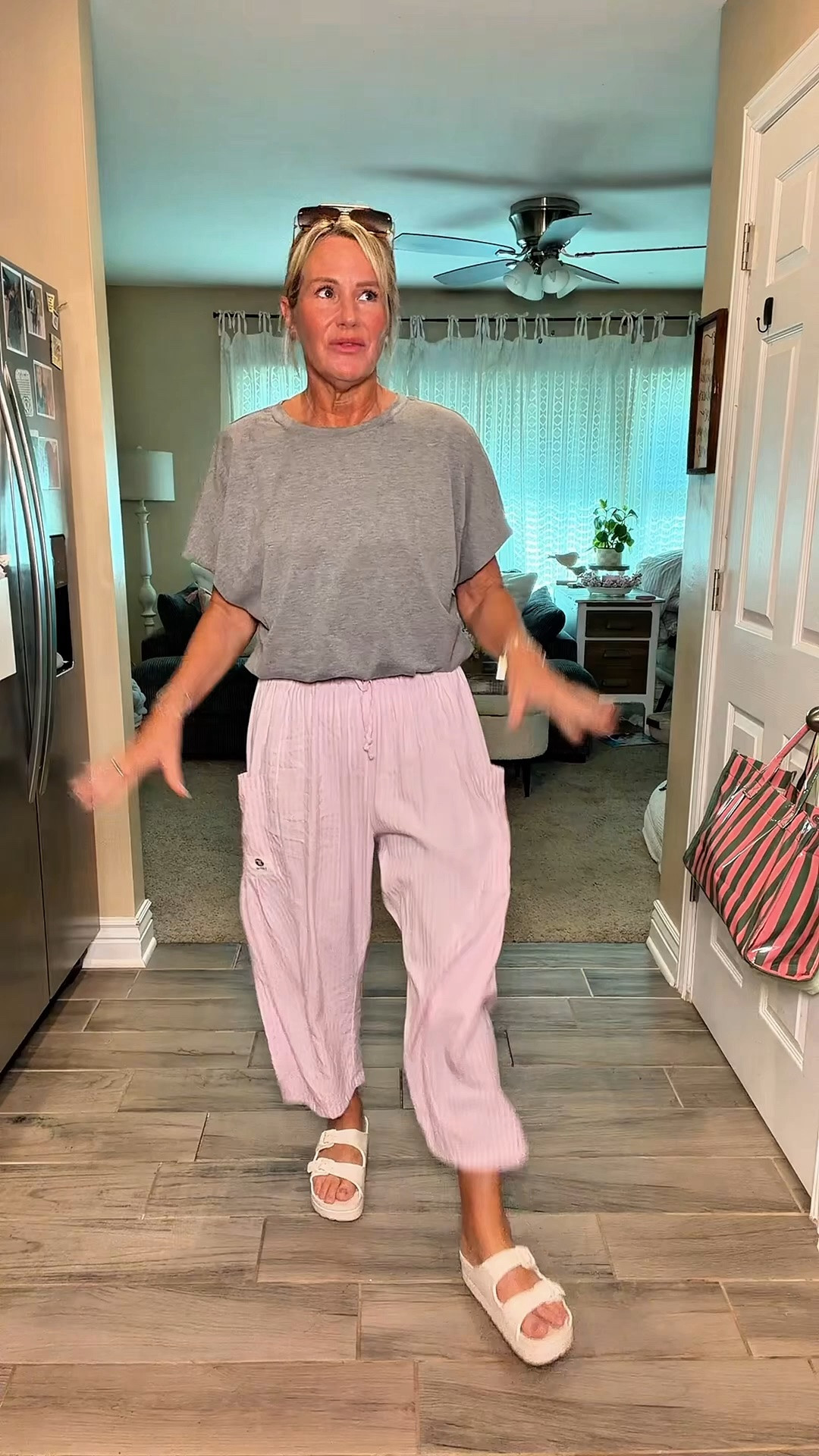 The pants I reach for when I don’t want to wear shorts

If you’re not a shorts person, these pants are such a good alternative. lightweight, comfortable, easy to throw on with a basic tee, and they still look put together. 
Lightweight wide leg pants with pockets. Easy to style with a basic tee, tank, sandals, sneakers, or slides. Comfortable enough for everyday wear but still look put together.

wide leg pants | comfortable pants | lightweight pants | casual outfits | easy outfits | everyday style | effortless fashion | throw on and go | comfortable fashion | basic tee outfit

#LTKootd #LTKOver40 #LTKmomlife