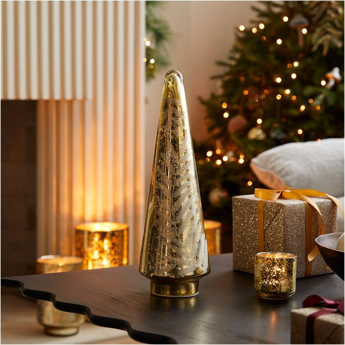 Light-Up Mercury Shadow Tabletop Trees | West Elm (US)