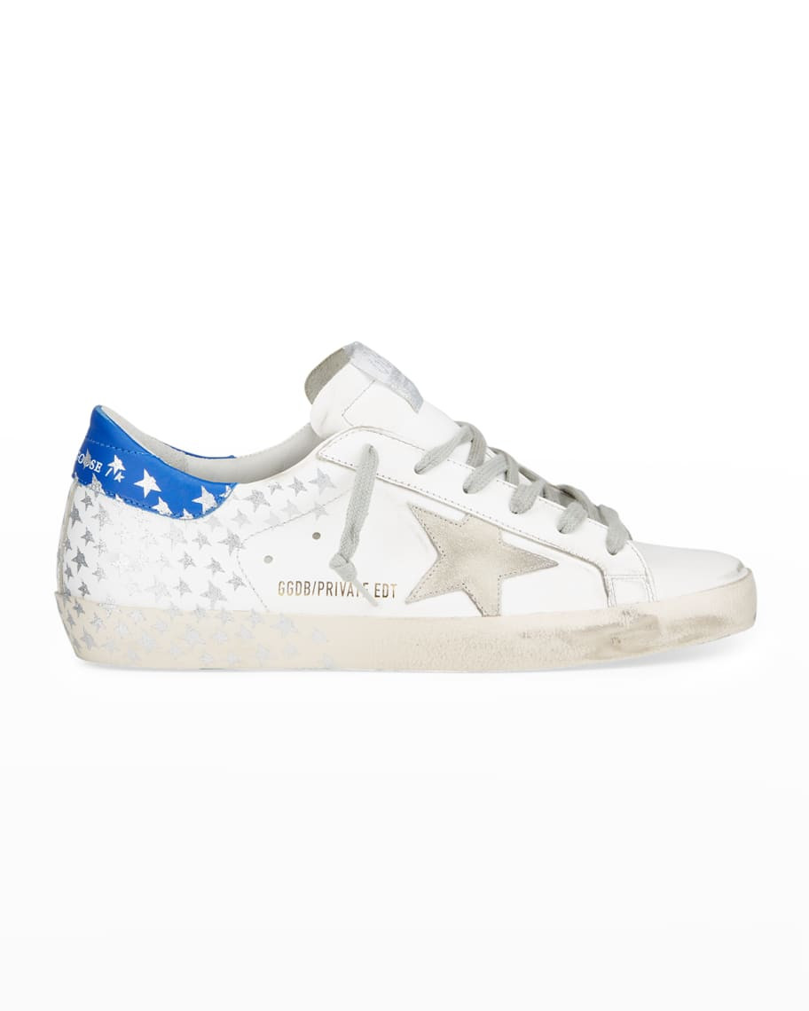 Glitter Stars Low-Top Sneakers | Neiman Marcus