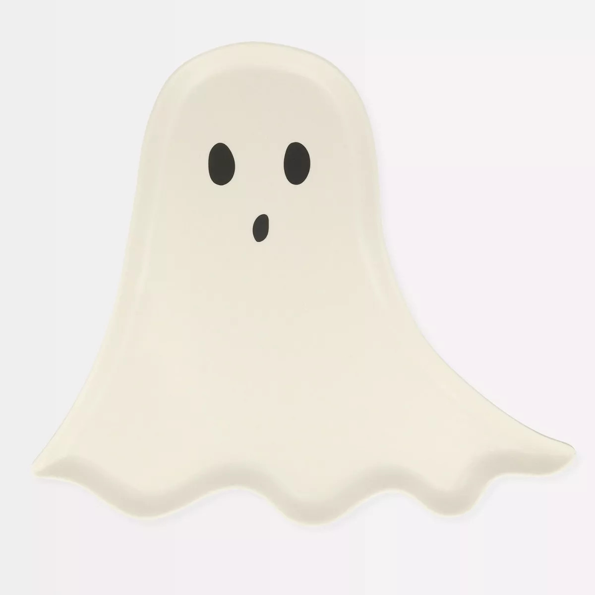 Meri Meri - Halloween - Reusable Bamboo Ghost Plate (Pack of 1) | Target