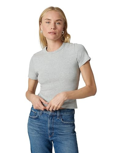 Joe's Jeans Women's The Baby Tee, Heather Grey | Amazon (US)